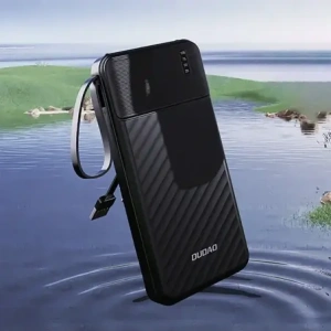 Powerbank Dudao K11 Pro 20000mAh z wbudowanymi kablami czarny
