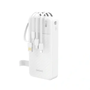 Powerbank Dudao K11 Pro 20000mAh z wbudowanymi kablami biały