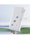 Powerbank Dudao K11 Pro 20000mAh z wbudowanymi kablami biały