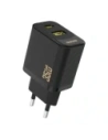 Ładowarka sieciowa Dudao A27 Max USB-A, USB-C 35W + kabel USB-C czarna