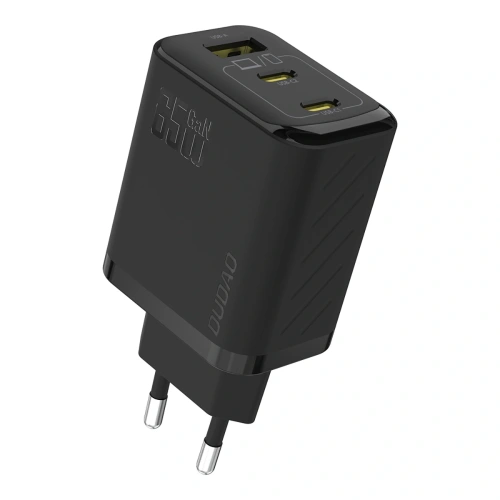 Ładowarka sieciowa Dudao A29C 65W GaN USB-A, 2xUSB-C + kabel USB-C czarna