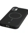 Silikonowe etui z pierścieniem magnetycznym Bizon Soft Case Magnetic do Apple iPhone 17 czarne