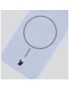Silikonowe etui z pierścieniem magnetycznym Bizon Soft Case Magnetic do Apple iPhone 17 błękitne