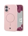 Silikonowe etui z pierścieniem magnetycznym Bizon Soft Case Magnetic do Apple iPhone 17 jasnoróżowe
