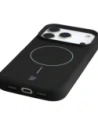 Silikonowe etui z pierścieniem magnetycznym Bizon Soft Case Magnetic do Apple iPhone 17 Pro czarne