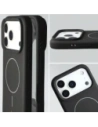 Silikonowe etui z pierścieniem magnetycznym Bizon Soft Case Magnetic do Apple iPhone 17 Pro czarne