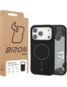 Silikonowe etui z pierścieniem magnetycznym Bizon Soft Case Magnetic do Apple iPhone 17 Pro czarne