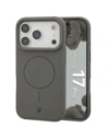 Silikonowe etui z pierścieniem magnetycznym Bizon Soft Case Magnetic do Apple iPhone 17 Pro grafitowe