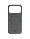 Silikonowe etui z pierścieniem magnetycznym Bizon Soft Case Magnetic do Apple iPhone 17 Pro grafitowe