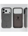 Silikonowe etui z pierścieniem magnetycznym Bizon Soft Case Magnetic do Apple iPhone 17 Pro grafitowe