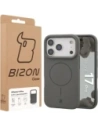 Silikonowe etui z pierścieniem magnetycznym Bizon Soft Case Magnetic do Apple iPhone 17 Pro grafitowe