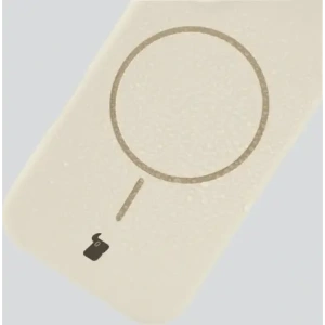 Silikonowe etui z pierścieniem magnetycznym Bizon Soft Case Magnetic do Apple iPhone 17 Pro écru