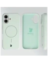 Silikonowe etui z pierścieniem magnetycznym Bizon Soft Case Magnetic do Apple iPhone 17 pistacjowe