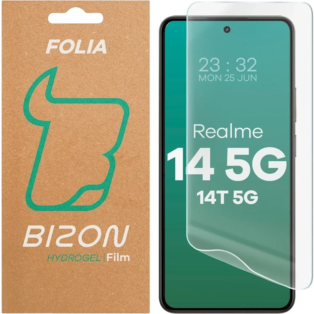 Folia hydrożelowa na ekran Bizon Glass Hydrogel Front do Realme 14 5G / 14T 5G