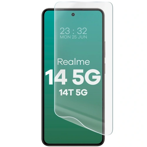 Folia hydrożelowa na ekran Bizon Glass Hydrogel Front do Realme 14 5G / 14T 5G