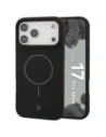Silikonowe etui z pierścieniem magnetycznym Bizon Soft Case Magnetic do Apple iPhone 17 Pro Max czarne