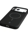 Silikonowe etui z pierścieniem magnetycznym Bizon Soft Case Magnetic do Apple iPhone 17 Pro Max czarne