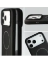Silikonowe etui z pierścieniem magnetycznym Bizon Soft Case Magnetic do Apple iPhone 17 Pro Max czarne
