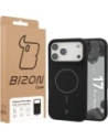 Silikonowe etui z pierścieniem magnetycznym Bizon Soft Case Magnetic do Apple iPhone 17 Pro Max czarne