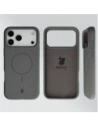 Silikonowe etui z pierścieniem magnetycznym Bizon Soft Case Magnetic do Apple iPhone 17 Pro Max grafitowe