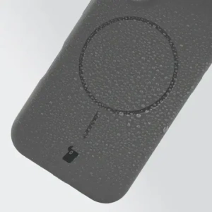 Silikonowe etui z pierścieniem magnetycznym Bizon Soft Case Magnetic do Apple iPhone 17 Pro Max grafitowe