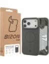 Silikonowe etui z pierścieniem magnetycznym Bizon Soft Case Magnetic do Apple iPhone 17 Pro Max grafitowe