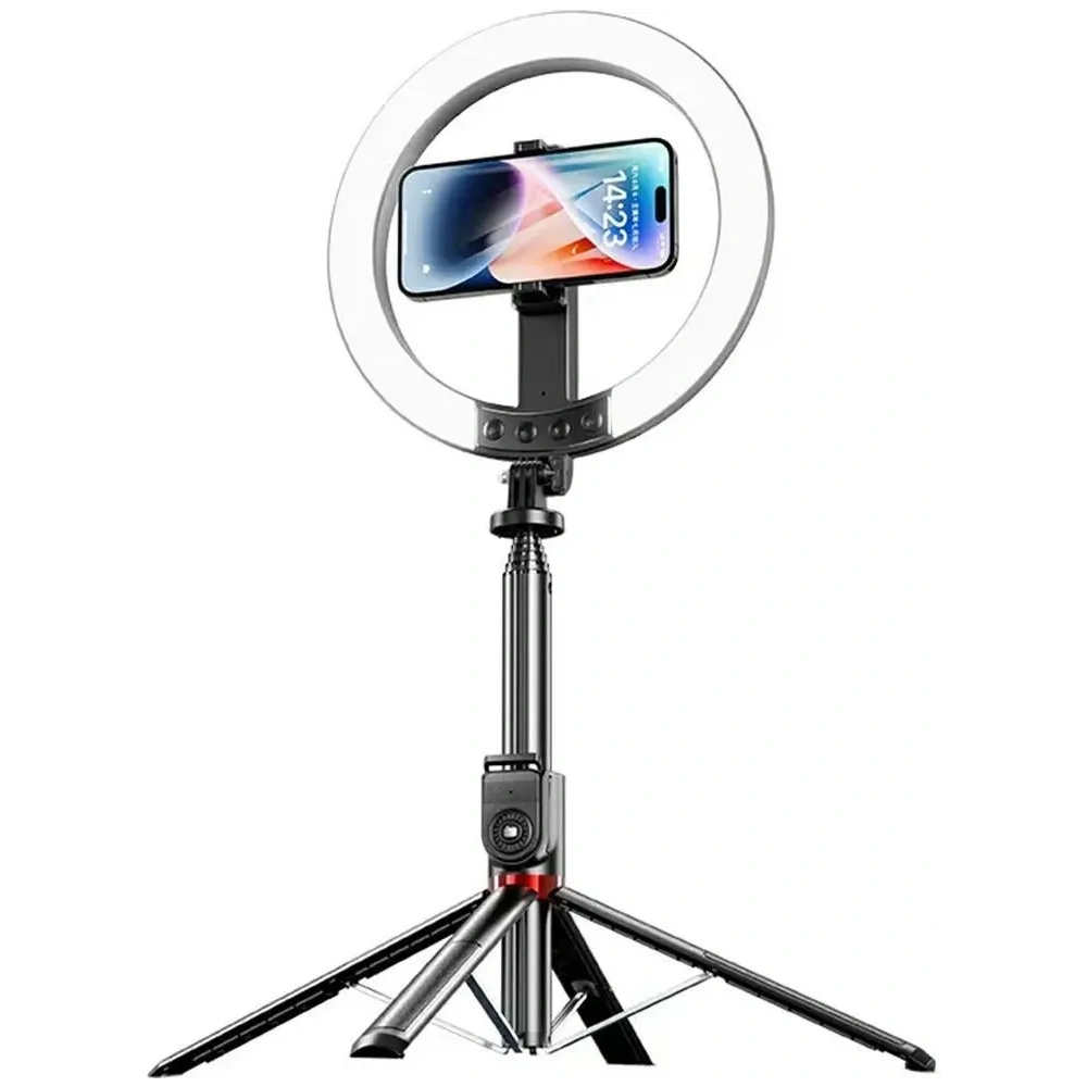 Uchwyt na telefon z lampą USAMS ZB323 10-calowa 1200mAh 2.3m czarny