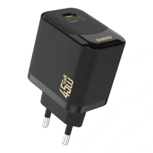 Ładowarka sieciowa Dudao A28C 45W GaN USB-C + kabel USB-C czarna