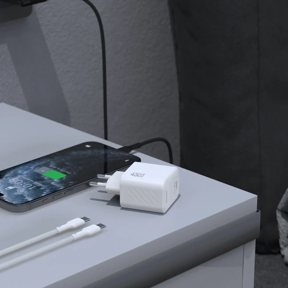 Ładowarka sieciowa Dudao A28C 45W GaN USB-C + kabel USB-C czarna