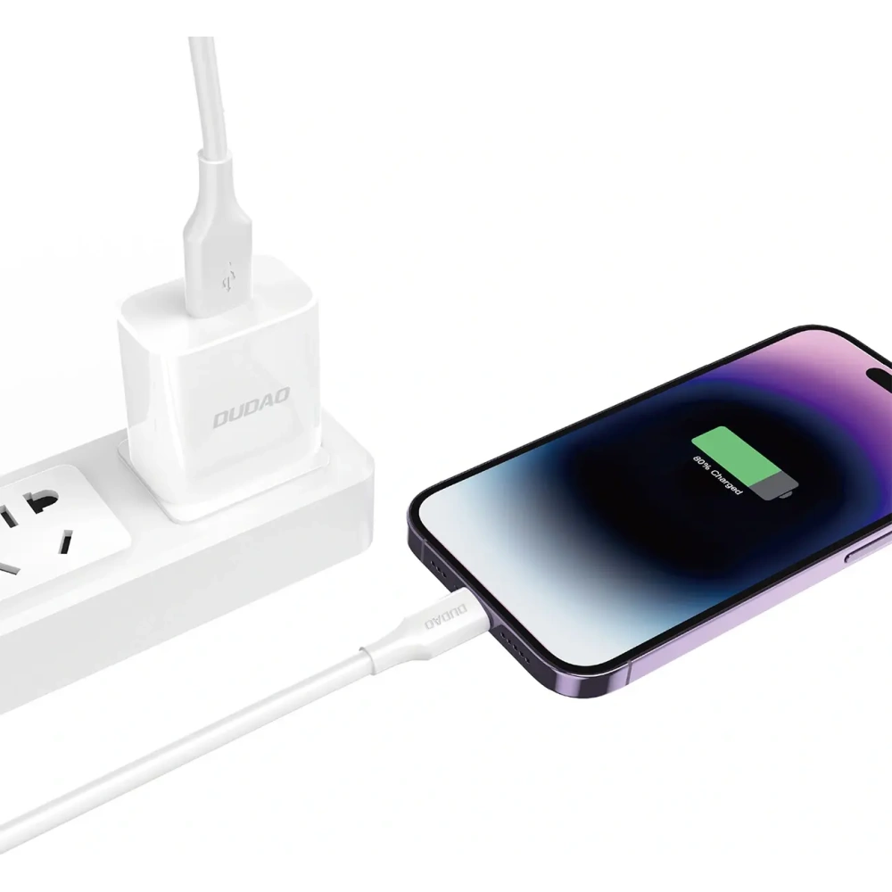 Kabel Dudao L2sL USB-A / Lightning 6A 1.2m biały