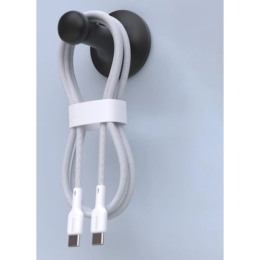Kabel Dudao L9C 65W USB-C / USB-C 1m biały