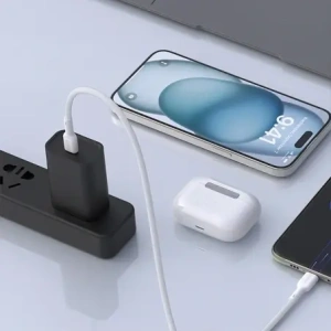 Kabel Dudao L9C 65W USB-C / USB-C 1m biały
