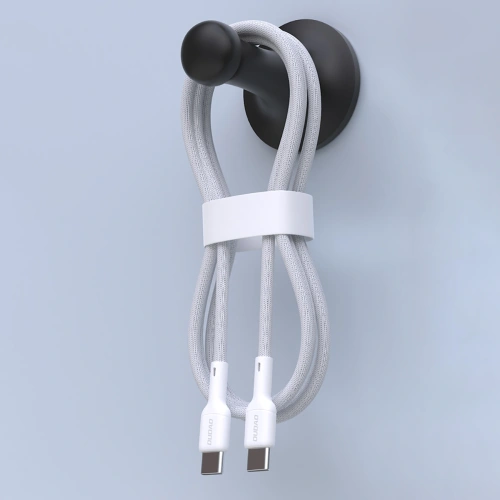Kabel Dudao L9C 65W USB-C / USB-C 2m biały