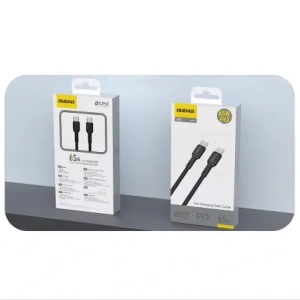 Kabel Dudao L9C 65W USB-C / USB-C 2m czarny
