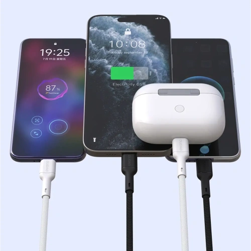 Kabel Dudao L9C 65W USB-C / USB-C 2m czarny