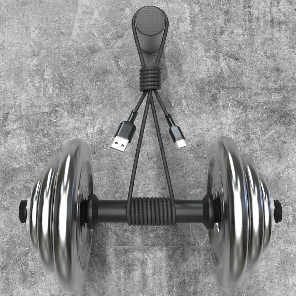 Kabel Dudao L9T 5A USB-A / USB-C 1m czarny