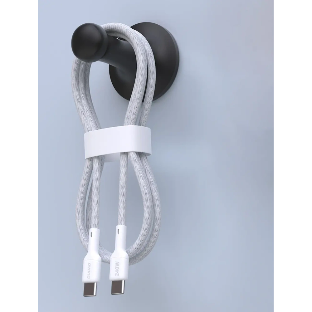 Kabel Dudao L9C Max 240W PD USB-C / USB-C 1.2m biały