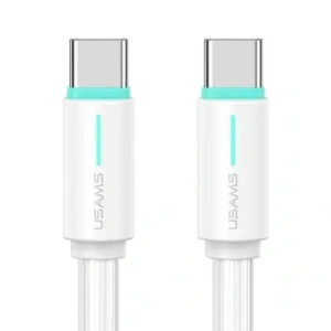Kabel USAMS US-SJ734 SJ73460W YU Series SJ734USB02 USB-C / USB-C 1m biały