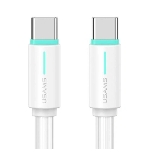 Kabel USAMS US-SJ734 SJ73460W YU Series SJ734USB02 USB-C / USB-C 1m biały