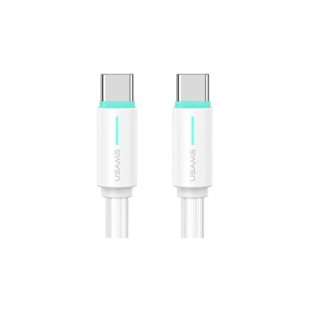 Kabel USAMS US-SJ734 SJ73460W YU Series SJ734USB02 USB-C / USB-C 1m biały