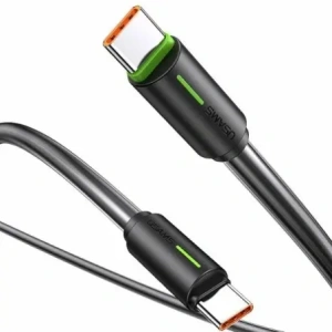 Kabel USAMS US-SJ734 SJ73460W YU Series SJ734USB01 USB-C / USB-C 1m czarny