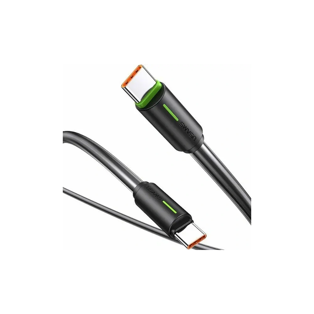 Kabel USAMS US-SJ734 SJ73460W YU Series SJ734USB01 USB-C / USB-C 1m czarny