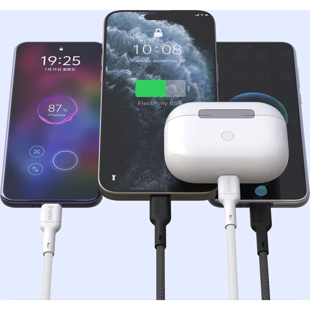 Kabel Dudao L9C Max 240W PD USB-C / USB-C 1.2m czarny