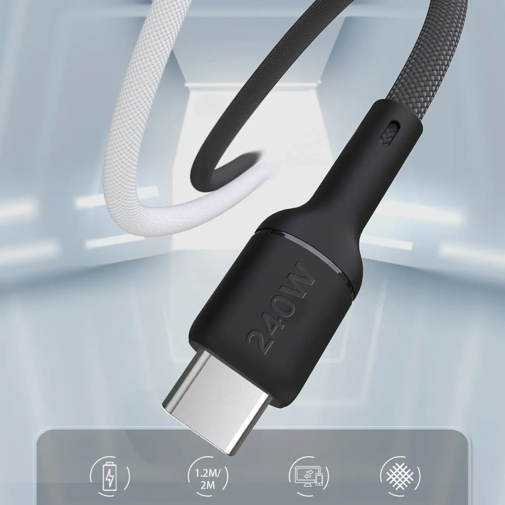 Kabel Dudao L9C Max 240W PD USB-C / USB-C 2m czarny