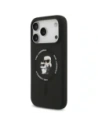 Etui Karl Lagerfeld Silicone Karl&Choupette Ring MagSafe do Apple iPhone 17 Pro czarny