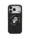 Etui Karl Lagerfeld Silicone Karl&Choupette Ring MagSafe do Apple iPhone 17 Pro czarny