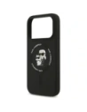 Etui Karl Lagerfeld Silicone Karl&Choupette Ring MagSafe do Apple iPhone 17 Pro czarny
