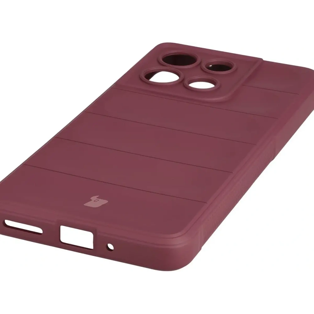 Pancerne etui Bizon Case Tur do Motorola Moto G86 Power 5G burgundowe