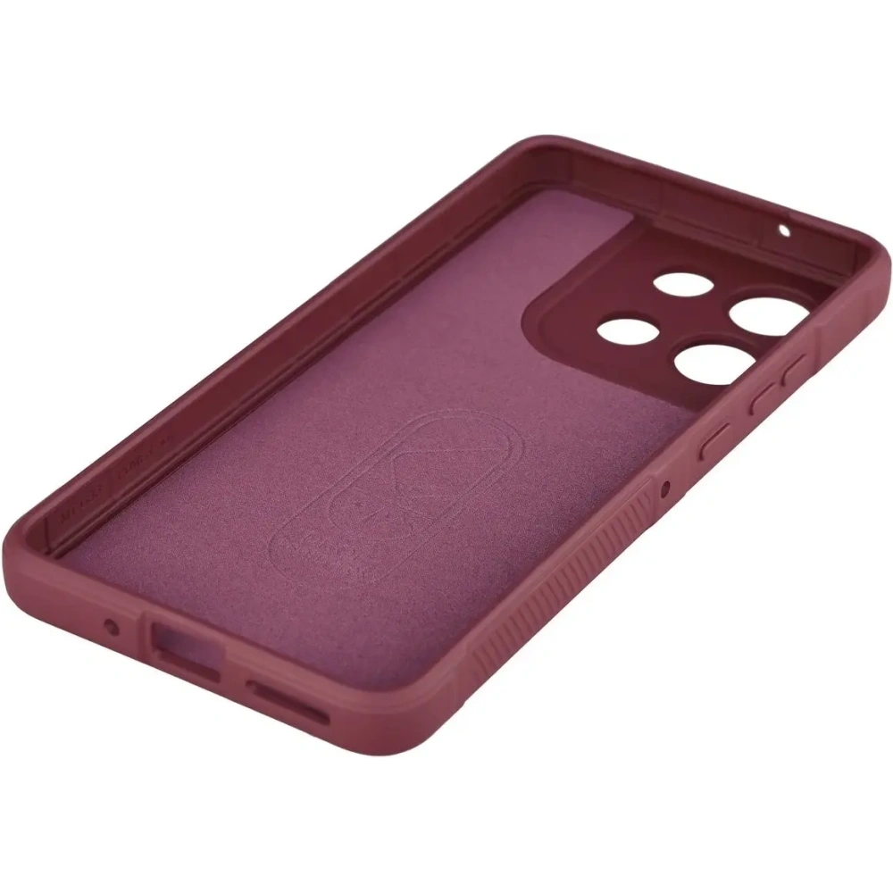 Pancerne etui Bizon Case Tur do Motorola Moto G86 Power 5G burgundowe