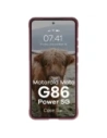 Pancerne etui Bizon Case Tur do Motorola Moto G86 Power 5G burgundowe